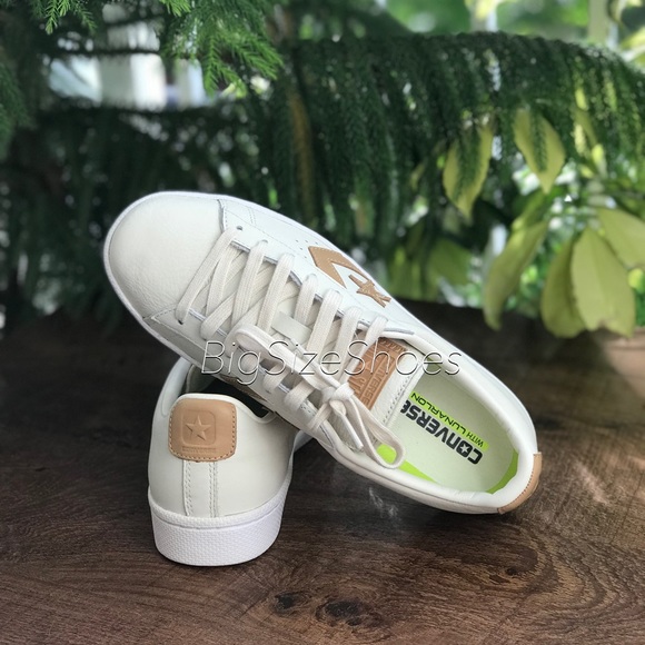NWT Converse PL 76 OX Egret/Tan WMNS AUTHENTIC. - Picture 3 of 7